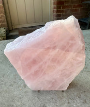 Load image into Gallery viewer, New! Raw Rose Quartz Large Slice - Natural &amp; Unique