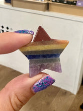 Load image into Gallery viewer, Rainbow Chakra Crystal Star -  Chakra Cleansing