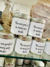 Load image into Gallery viewer, New! Crystal-Topped Affirmation Candle – “You Are Perfect in Every Way”