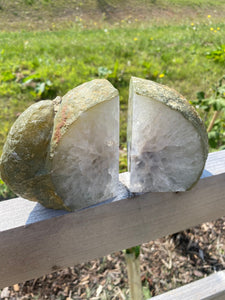 New! Agate Crystal Stone Book Ends Pair 2KG