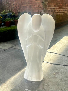 New! Selenite Large Crystal Angel Natural & Unique