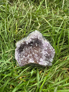 New! 💜 Natural & Unique Druzy Amethyst Crystal Cluster |Reiju