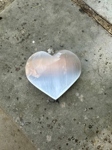 Selenite Crystal Heart