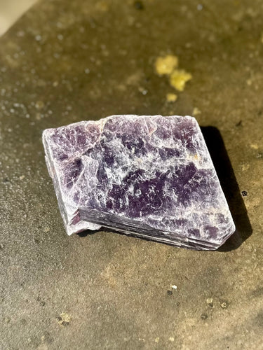 New! Lepidolite Polished Slab - Natural & Unique