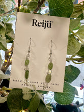 Load image into Gallery viewer, Peridot and Diamante Crystal Handmade Earrings Nickel Free