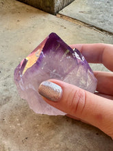 Load image into Gallery viewer, New! 💜 Amethyst Aura Polished Raw Point - Natural &amp; Unique