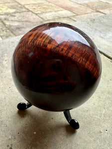 Large Natural & Unique Red Tigers Eye Crystal Stone Polished Sphere Ball Piece 390g