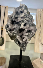 Load image into Gallery viewer, Amethyst Druzy Crystal on stand - Unique Piece