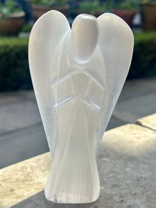 New! Selenite Large Crystal Angel Natural & Unique