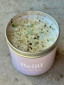New! August - Peridot Crystal Birthstone Candle