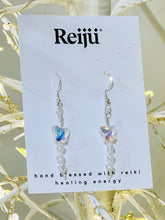 Load image into Gallery viewer, Handmade Swarovski Butterfly Earrings with Crystal Beads