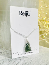 Load image into Gallery viewer, Wire Wrapped Moldavite Genuine Raw Green Crystal Pendant Piece Natural &amp; Unique