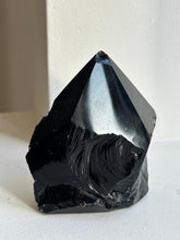 Load image into Gallery viewer, New! Black Obsidian Crystal Polished Point Piece