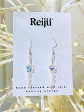 Load image into Gallery viewer, Handmade Swarovski Butterfly Earrings with Crystal Beads