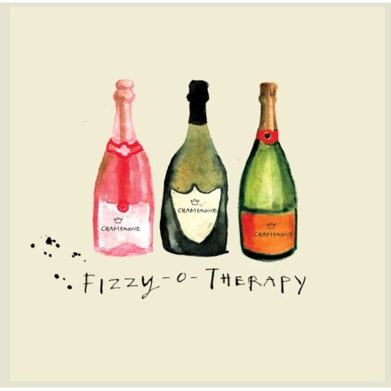 'FIZZY O THERAPY' GREETING CARD