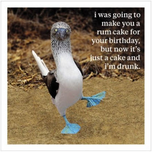 RUM CAKE GREETINGS CARD