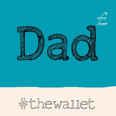 DAD THE WALLET GREETINGS CARD