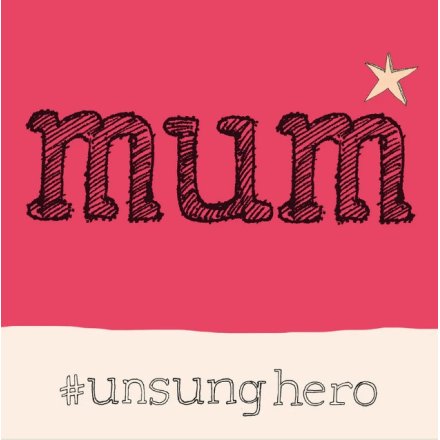 MUM HASHTAG GREETINGS CARD