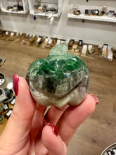 Load image into Gallery viewer, Fluorite Polished Halloween Pumpkin - Natural &amp; Unique Piece