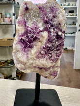 Load image into Gallery viewer, Fluorite Crystal on stand - Natural &amp; Unique Piece