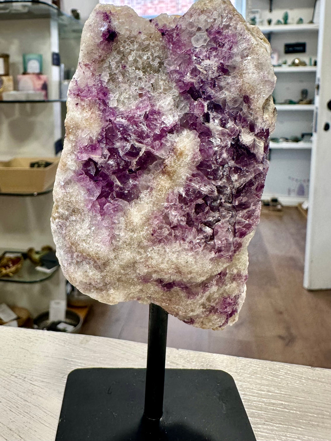 Fluorite Crystal on stand - Natural & Unique Piece