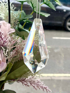 Faceted Glass Prism Suncatcher