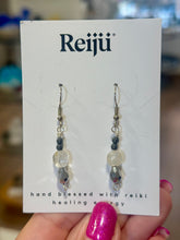 Load image into Gallery viewer, New! Handmade Topaz &amp; Hematite Reiki-Charged Earrings