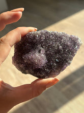 Load image into Gallery viewer, New! 💜 Unique Druzy Amethyst Crystal Cluster (10 cm) - Natural &amp; Unique