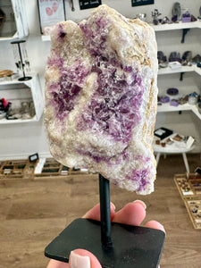 Fluorite Crystal on stand - Natural & Unique Piece