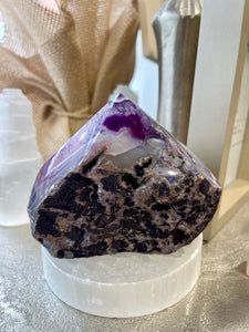 Purple Agate Unique Crystal Piece