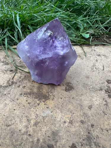 New! 💜 Amethyst Polished Raw Point - Natural & Unique |Reiju