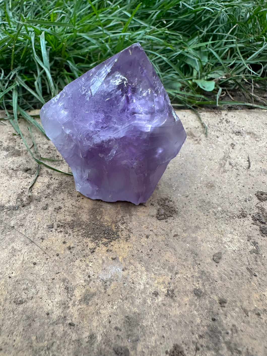 New! 💜 Amethyst Polished Raw Point - Natural & Unique |Reiju