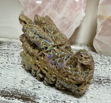 Load image into Gallery viewer, Druzy Aura Sphalerite Crystal Dragon Head