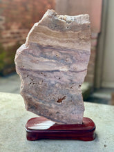 Load image into Gallery viewer, New! 🌸 Natural Pink Tourmaline Slab on Stand – XL Collector’s Piece - Natural &amp; Unique