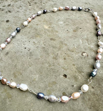 Load image into Gallery viewer, Handmade Pearl &amp; Swarovski Necklace – Infused with Reiki Energy (40cm)