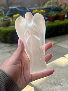 New! Selenite Large Crystal Angel Natural & Unique