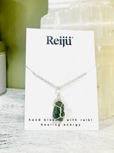 Load image into Gallery viewer, Wire Wrapped Moldavite Genuine Raw Green Crystal Pendant Piece Natural &amp; Unique