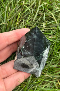 New! Nephrite Jade Crystal Polished Point - Natural & Unique |Reiju