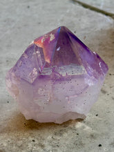 Load image into Gallery viewer, New! 💜 Amethyst Aura Polished Raw Point - Natural &amp; Unique