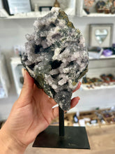 Load image into Gallery viewer, Amethyst Druzy Crystal on stand - Unique Piece