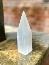 Load image into Gallery viewer, New! Selenite Crystal Stone Point 15cm