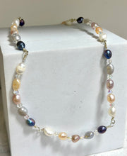 Load image into Gallery viewer, Handmade Pearl &amp; Swarovski Necklace – Infused with Reiki Energy (40cm)