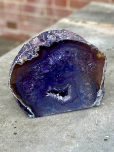 New! Purple Agate Geode - Natural & Unique