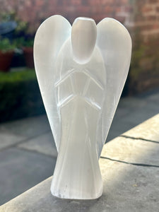 New! Selenite Large Crystal Angel Natural & Unique