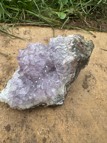 New! 💜 Natural & Unique Druzy Amethyst Crystal Cluster |Reiju