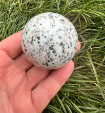 Load image into Gallery viewer, New! Dalmatian Jasper Large Crystal Sphere Ball Stone Inc Stand - Natural &amp; Unique |Reiju
