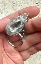 Load image into Gallery viewer, New! Druze Geode Agate Crystal Stone  Keyring