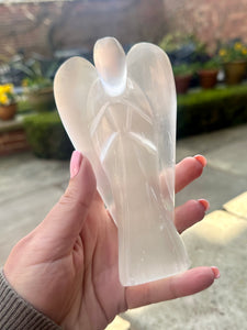 New! Selenite Large Crystal Angel Natural & Unique