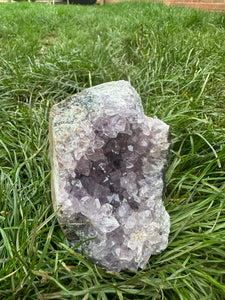 New! 💜 Unique Druzy Amethyst Crystal Cluster - Natural & Unique |Reiju