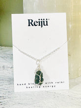 Load image into Gallery viewer, Wire Wrapped Moldavite Genuine Raw Green Crystal Pendant Piece Natural &amp; Unique